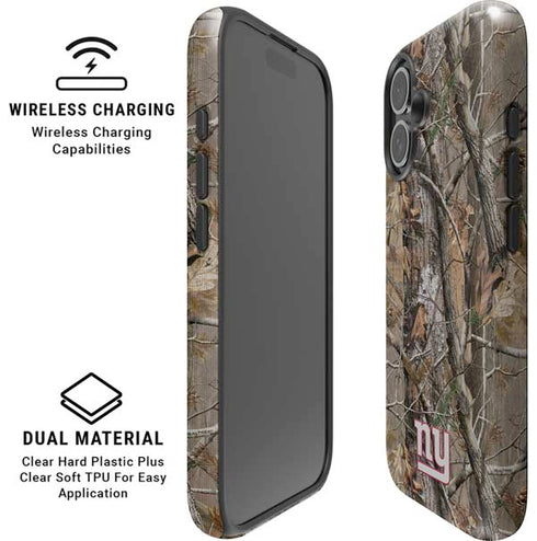 NFL New York Giants Realtree AP Camo iPhone 16 Plus Magsafe Impact Case